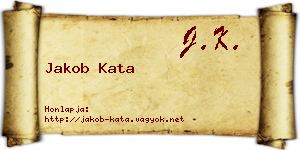 Jakob Kata névjegykártya